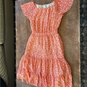 J. Crew Floral Dress in Red and White